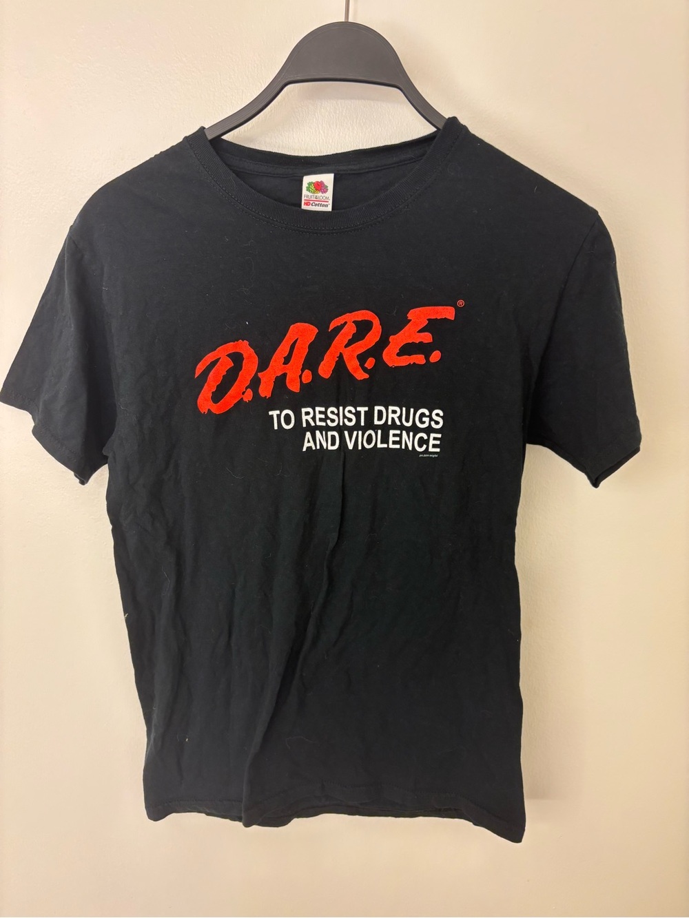 D.A.R.E. Black Graphic T-Shirt